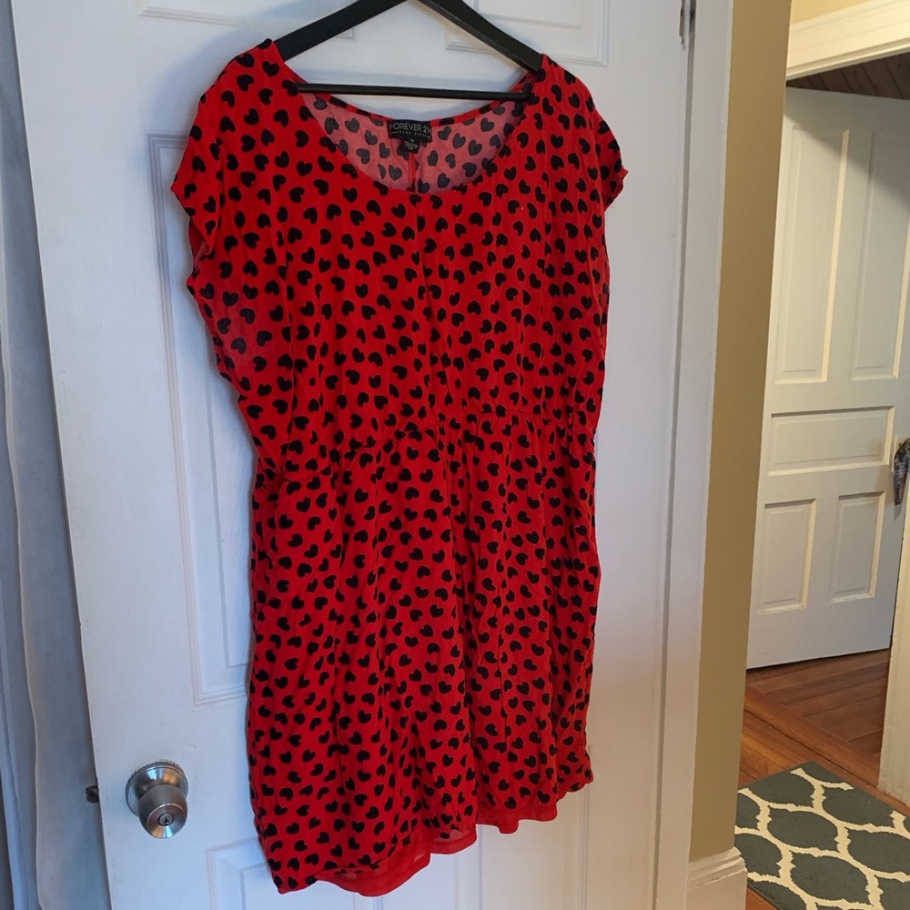 Red and Black Hearts Dress